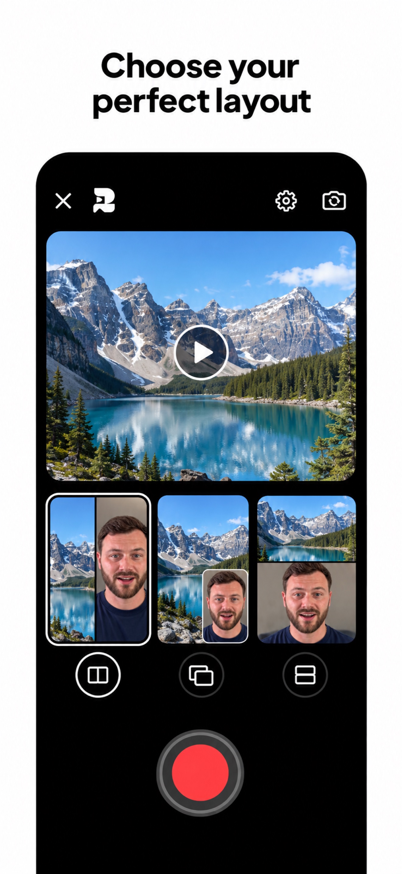 Choose between multiple ReactRecorder layouts